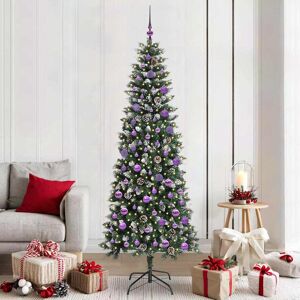 vidaXL Brad de Crăciun artificial cu 300 LED Verde 86 x 86 x 210 cm Image