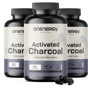 OnEnergy 3x Cărbune activ 780 mg - din coji de nucă de cocos, total 540 de capsule Image