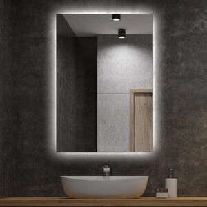 Metro Maniteau Lighted Wall Mounted Bathroom Mirror 70 H x 50 W Image