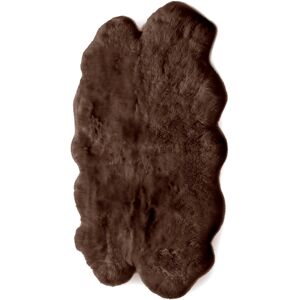 Union Rustic Dickens Quad Sheepskin Chocolate Rug Chocolate 105cm W X 160cm L Image