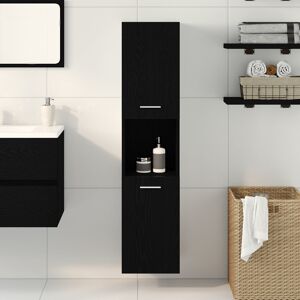 17 Stories MDF Wall Bathroom Cabinet Matte Black 130cm H X 30cm W X 30cm D Image