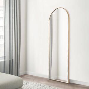 Hykkon Salma Framed Full Length Mirror Satin Brass/Bevel Edge 170cm H x 61cm W Image