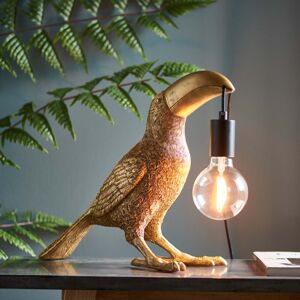17 Stories Cullison 34Cm Table Lamp Vintage Gold/Matte Black 34cm H X 34.5cm W X 17.5cm D Image
