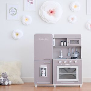 Teamson Kids Play Kitchen Set Grey 93cm H X 84.5cm W X 29.5cm D Image