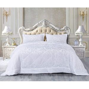Mercer41 Whitt Tedy Flece Bedspread White 255 x 275cm Bedspread + 2 Pillow Shams Image
