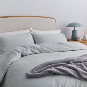 Helena Springfield Brushed Cotton Duvet Cover Set Silver Kingsize Duvet Cover + 2 Pillowcases Image