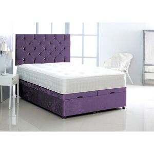 Mercer41 Marisol Upholstered Ottoman Bed Purple Small Double (4') Image