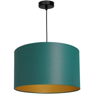 Latitude Run Latwanna 1-Light Drum Chandelier Black/Green/Gold 110cm H x 75cm W x 75cm D Image