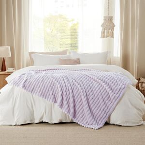 Fairmont Park Aanuoluwa Soft Wool Blanket Lavender Mist 200cm W X 150cm L Image