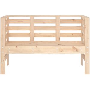 DEvidaxl Wooden Traditional Bench Natural 71cm H X 111.5cm W X 53cm D Image