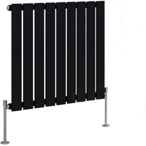 Belfry Heating Shonta Horizontal Single Flat Panel Radiator Normal Black 60cm H x 61.2cm W Image
