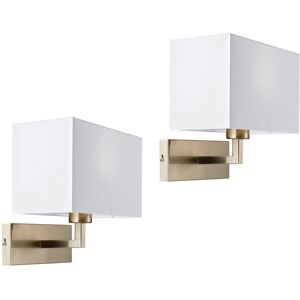 Three Posts Sempronius 1 - Light Armed Sconce Satin Nickel 25.5cm H X 26.5cm W X 18cm D Image