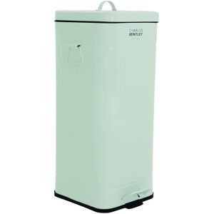 Charles Bentley Retro 30 Litre Step on Rubbish Bin Green 30L Image