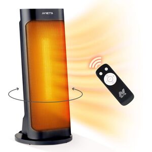 NETTA 2000W Electric Fan Heater With Remote Control And Timer 45.2cm H X 19.6cm W X 19.6cm D Image