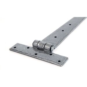 From The Anvil 13cm H x 45.7cm W Surface Mount Pair Door Hinges Pewter Patina 13.0cm H X 45.7cm W Image