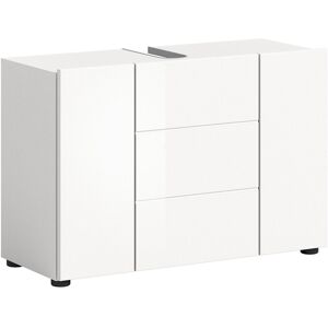 17 Stories Perlean 82cm W Freestanding Standard Single Bathroom Vanity Base Only in White White 56cm H X 82cm W X 34cm D Image