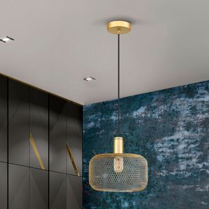 Canora Grey Aemilia 1-Light Drum Pendant Gold 40cm H X 28cm W X 28cm D Image