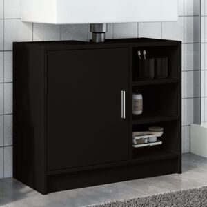 Brayden Studio Letty Under Sink Cabinet Black 55cm H X 63cm W X 29cm D Image