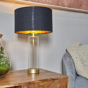 MiniSun 56" Table Lamp Black/Gold 49.5cm H X 22.5cm W X 35cm D Image