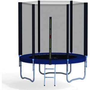 Freeport Park Heavy Duty 6' Round Backyard Trampoline with Safety Enclosure Blue 205cm H X 183cm W X 183cm D Image