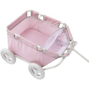 Teamson Kids Olivia's Little World - Polka Dots Princess Doll Wagon 68cm H X 48cm W X 35cm D Image