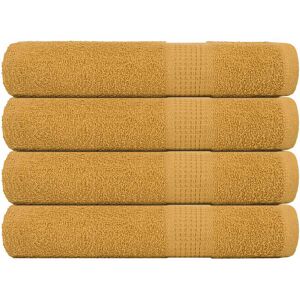 Brayden Studio Jeeves Bath Towels - Set of 4 Gold Bath Towel Image