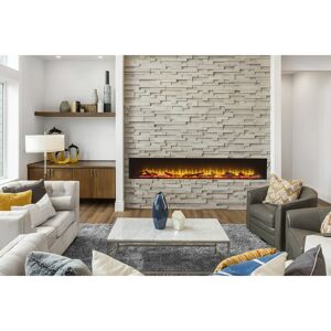 Adelynn Belfry Heating Electric Fire Black 49cm H x 205.4cm W x 23.5cm D Image