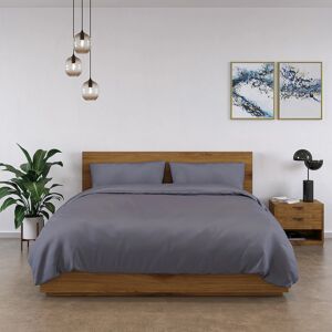 Panda 100% Bamboo Bedding Set Dark Grey Super King Duvet Cover + 3 Additional Pieces Image