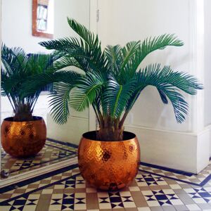Leaf 80Cm Artificial Palm Plant in Pot Green 80cm H X 70cm W X 70cm D Image