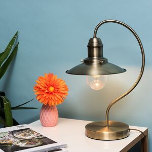 Hashtag Home 38cm Arched Table Lamp Antique Brass 38cm H X 26.5cm D;38cm H X 26.5cm D Image