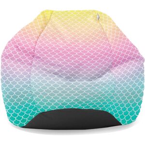 rucomfy Beanbags Printed Kids Classic Beanbag Blue;Yellow;Pink Medium Image