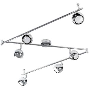 Metro Liviana Retro Eyeball 6-Light Track Kit Chrome 73cm H X 13cm L X 13cm D Image