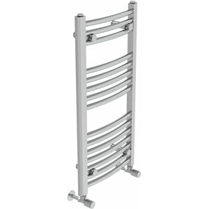 Belfry Heating Cano Curved Heated Towel Rail Radiator Bathroom Ladder Warmer Chrome 80cm H x 40cm W x 4.5cm D Image