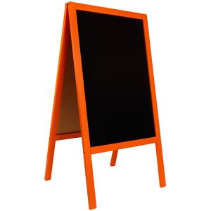 Ebern Designs Genovefa Free-Standing Chalkboard 115cm H x 61cm W Orange Oversized - 8 ' & Up Image