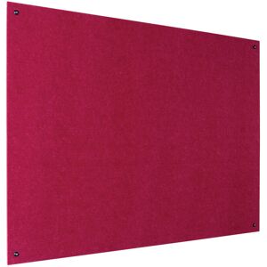 Symple Stuff Wall Mounted Reversible Bulletin Board Raspberry 120cm H x 120cm W Image