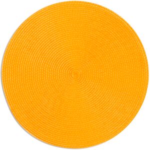 Excelsa Round Sphere Placemats Yellow 36cm W X 36cm L X 0.1cm D Image
