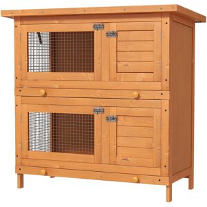 Archie & Oscar Weather Resistant Chinchilla Hutch Natural 228.6cm H X 228.6cm W X 114.3cm D Image