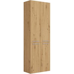 Latitude Run Cambree 60cm W x 174cm D x 30cm D Free-Standing Tall Bathroom Cabinet Oak 174cm H X 60cm W X 30cm D Image
