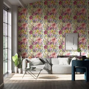 Harlequin Floreale 10.05m x 68.6cm Wallpaper Roll Tangerine/Fuchsia 1,005cm L X 68.6cm W Image