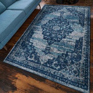 Latitude Vive Drennen Machine Woven Blue/Navy Indoor Rug Blue;Navy Rectangle 200 x 290cm Image