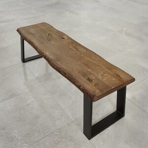 Gracie Oaks Johnson Wood Bench Brown Oil H49 x W200 x D40cm Image