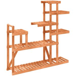 Marlow Home Co. Fabius Plant Stand Brown 111cm H X 110cm W X 25cm D Image