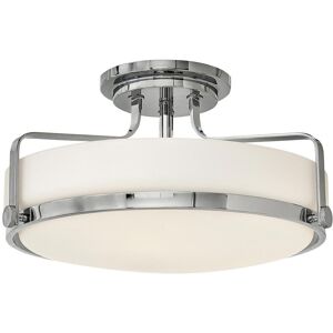 Ebern Designs Moreauville 3 -Light Semi Flush Mount Polished Chrome 25.3cm H x 45.6cm W Image