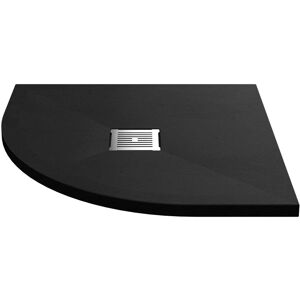 Nuie 900 x 900 mm Standard Shower Tray Black Slate 3.3cm H x 80cm W x 80cm D Image
