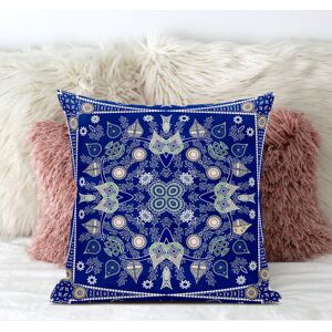 AmritaSen Floral Square Cushion With Filling Beige 46cm H x 46cm W Image