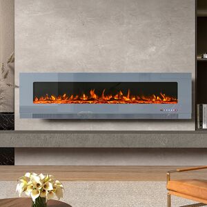 Tanisha Belfry Heating Electric Inset Fire Grey 50cm H x 183cm W x 12cm D Image