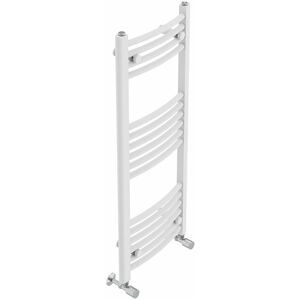 Belfry Heating Cano Curved Heated Towel Rail Radiator Bathroom Ladder Warmer White 100cm H x 40cm W x 4.5cm D Image