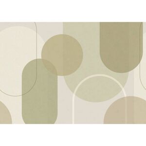 Art For the Home Arched Geometric Muted Colours Print To Order Mural Green 12,192cm L X 711.2cm W Image
