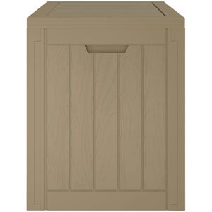 17 Stories Latoyia Garden Storage Box 55.5X43x53 Cm Polypropylene Grey 53cm H X 55.5cm W X 43cm D Image