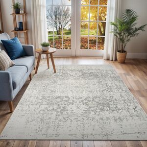 Three Posts Brambach Power Loom Light Grey/Beige Rug Black;Beige;Grey Rectangle 119 x 170cm Image